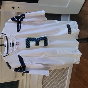 Seahawks Russell Wilson white jersey
